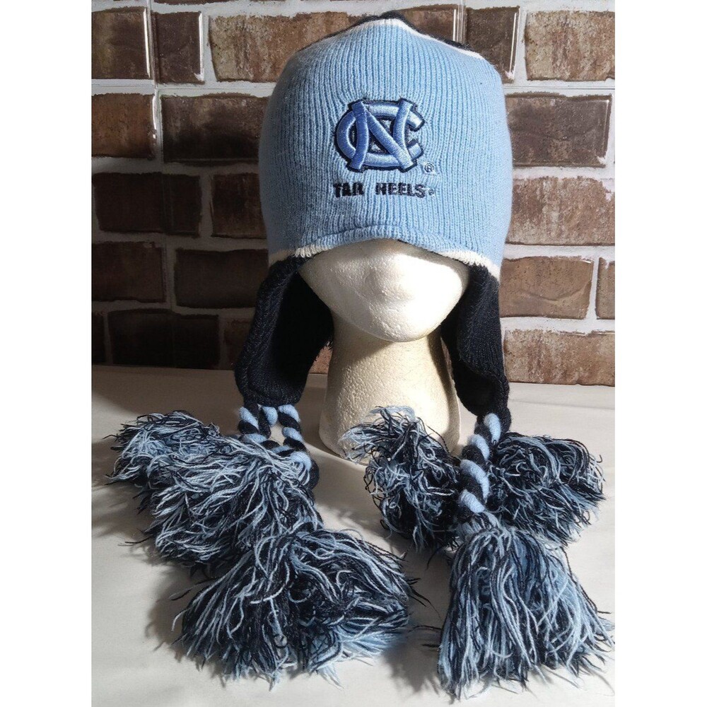 North Carolina Tarheel Knit Beanie With Tassels